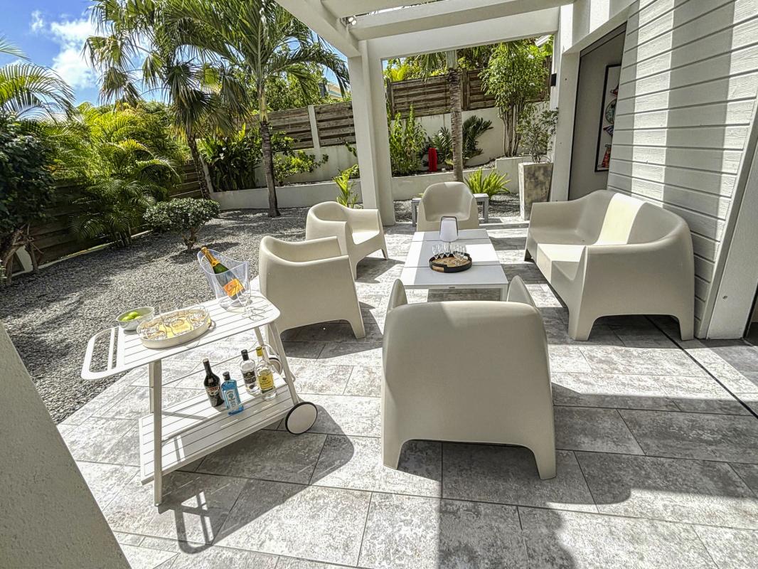 8.Location villa 3 chambres piscine Saint François Guadeloupe_Terrasse